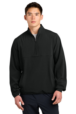 Sport-Tek JST481 Repeat 1/2-Zip, Black