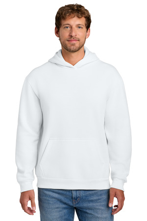 Port & Co PC68H Easy Fleece Pullover Hooded Sweatshirt, White