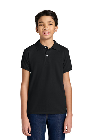 Jerzees 437B Youth Dri-Power Sport Shirt, Black