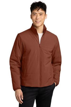 Mercer+Mettle MM7220 Brookline Quilted Jacket, Dark Sienna