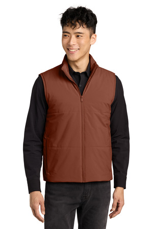 Mercer+Mettle MM7222 Brookline Quilted Vest, Dark Sienna