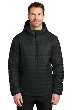 Port Authority J855 Packable Puffy Anorak, Deep Black