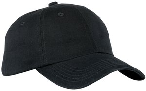 Port Authority BTU Unstructured Brushed Twill Cap, Black
