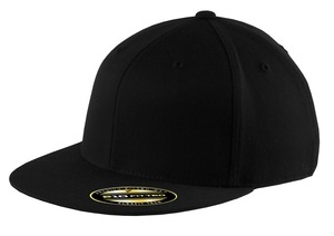 Port Authority C808 Flexfit 210 Flat Bill Cap, Black