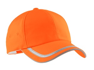 Port Authority C836 Enhanced Visibility Cap, Safety  Orange