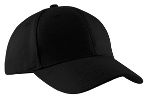 Port Authority CP82 Brushed Twill Cap, Black