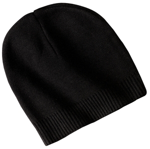 Port Authority CP95 100% Cotton Beanie, Black