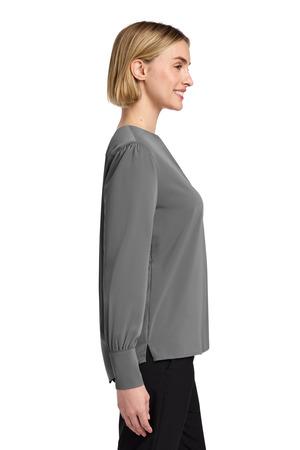 Brooks Brothers BB18009 Women's Open-Neck Satin Blouse