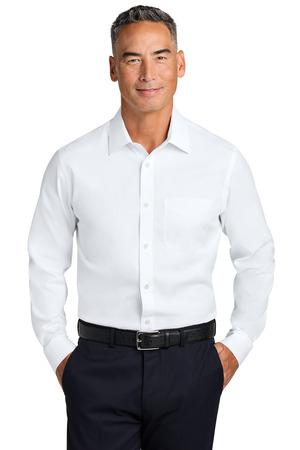 Brooks Brothers BB18012 Wrinkle-Free Stretch Pinpoint Spread Collar Shirt