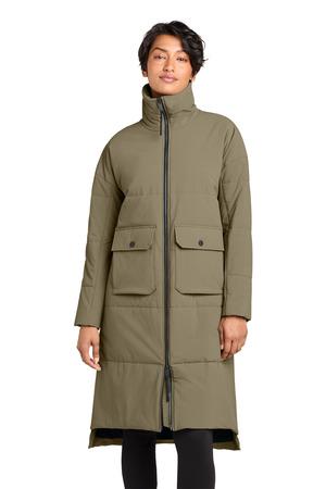 MiiR MRAW445 Women's Sashiko Stretch Puffy Long Jacket