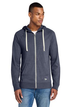 New Era NEA122 Sueded Cotton Blend Full-Zip Hoodie