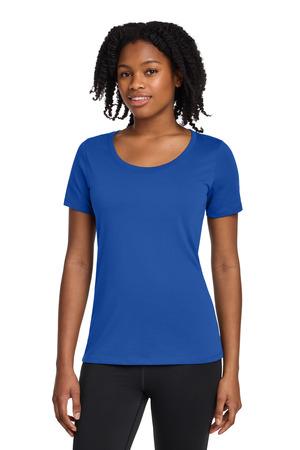 Nike NKBQ5234 Women's Dri-FIT Cotton/Poly Scoop Neck Tee