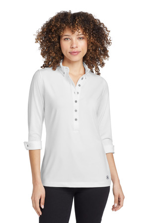 OGIO LOG122 Women's Gauge Polo, White