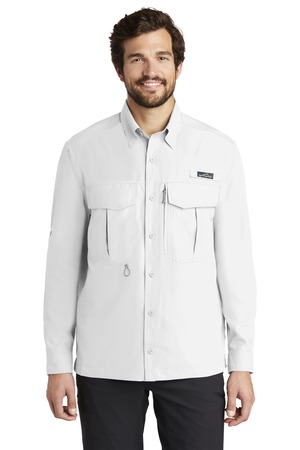 Eddie Bauer EB600 Long Sleeve Performance Fishing Shirt, White