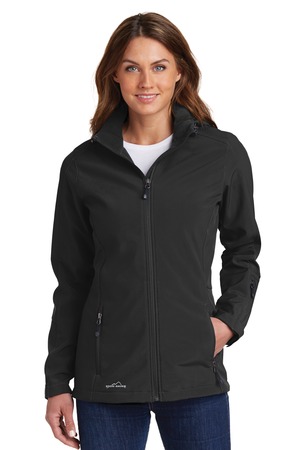 Eddie Bauer EB537 Women's Hooded Soft Shell Parka, Black
