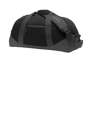 Eddie Bauer EB900 Medium Ripstop Duffel, Black/ Grey Steel