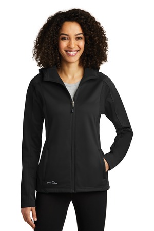 Eddie Bauer EB543 Women's Trail Soft Shell Jacket, Black/ Black