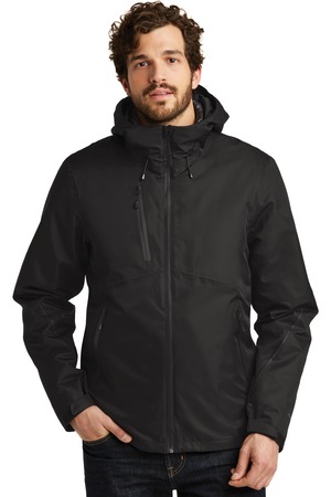 Eddie Bauer EB556 WeatherEdge Plus 3-in-1 Jacket, Black/ Black