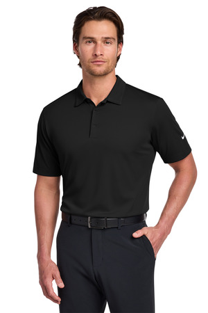 Nike 637167 Dri-FIT Vertical Mesh Polo, Black
