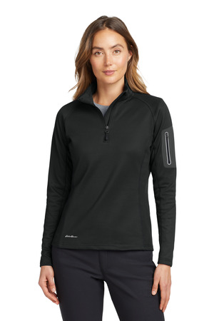 Eddie Bauer EB235 Women's 1/2-Zip Performance Fleece, Black