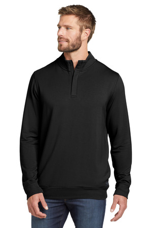 TravisMathew TM1MU419 Newport 1/4-Zip Fleece, Black