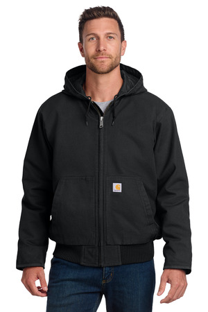 Carhartt CT104050 Washed Duck Active Jac, Black