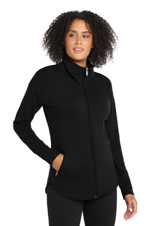OGIO LOG812 Women's Luuma Full-Zip Fleece, Blacktop