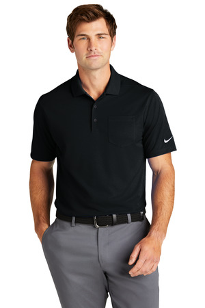Nike NKDC2103 Dri-FIT Micro Pique 2.0 Pocket Polo, Black