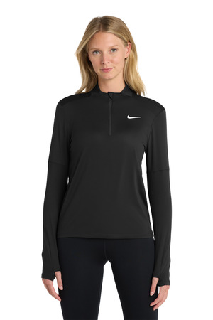 Nike NKDH4951 Women's Dri-FIT Element 1/2-Zip Top, Black