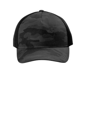 OGIO OG603 Fusion Trucker Cap, Black Camo