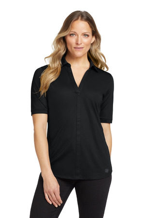 OGIO LOG130 Women's Metro Polo, Blacktop
