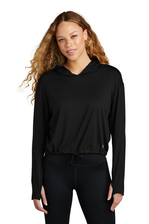 New Era LNEA229 Women's Power Long Sleeve Hoodie, Black