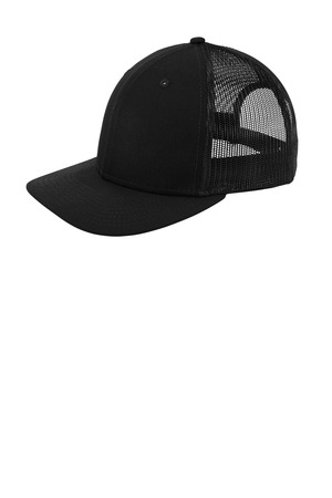 New Era NE207 Snapback Low Profile Trucker Cap, Black
