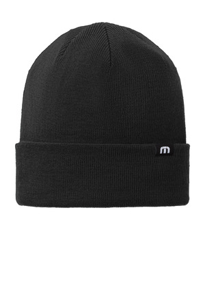 TravisMathew TM1MY394 Solid Cuffed Beanie, Black