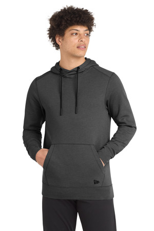 New Era NEA510 Tri-Blend Fleece Pullover Hoodie, Black Heather