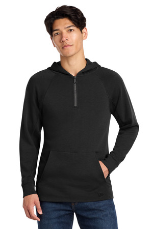 New Era NEA541 STS 1/4-Zip Hoodie, Black