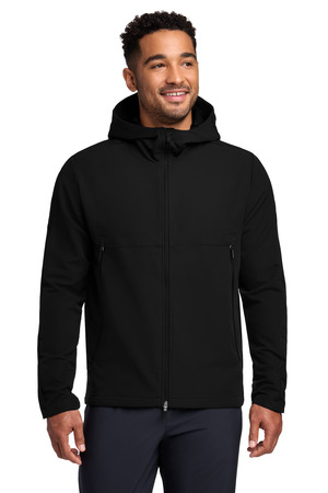 Nike NKDR1543 Hooded Soft Shell Jacket, Black