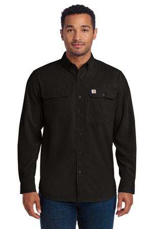 Carhartt CT105291 Force Solid Long Sleeve Shirt, Black
