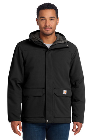 Carhartt CT105533 Super Dux Insulated Hooded Coat, Black