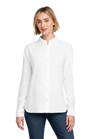 Brooks Brothers BB18005 Women's Casual Oxford Cloth Shirt, White