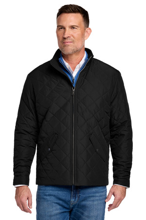 Brooks Brothers BB18600 Quilted Jacket, Deep Black