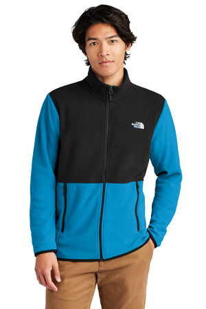 The North Face NF0A7V4J Glacier Full-Zip Fleece Jacket, Hero Blue/ TNF Black