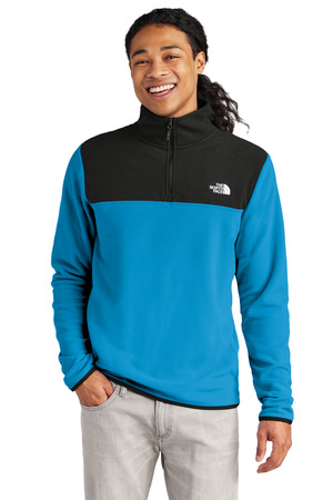 The North Face NF0A7V4L Glacier 1/4-Zip Fleece, Hero Blue/ TNF Black