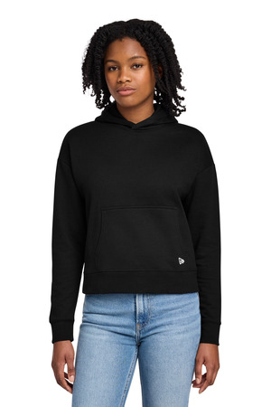 New Era LNEA550 Women's Comeback Fleece Pullover Hoodie, Black