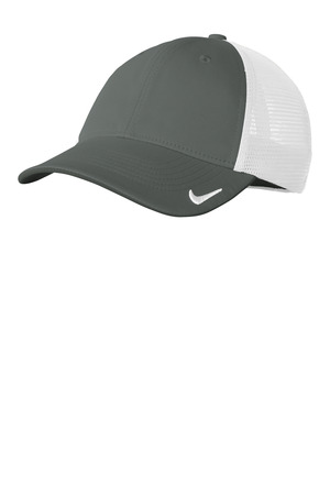 Nike NKFB6448 Stretch-to-Fit Mesh Back Cap, Anthracite/ White