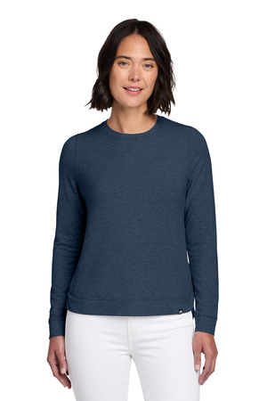 TravisMathew TM1LD003 Women's Long Weekend Crew, Blue Nights Heather
