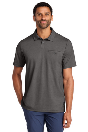 TravisMathew TM1MZ344 Sunsetters Pocket Polo, Black Heather