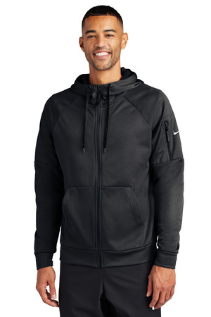 Nike NKFD9859 Therma-FIT Pocket Full-Zip Fleece Hoodie, Black