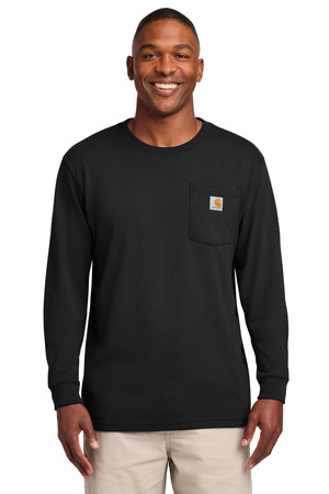 Carhartt CTK126 Workwear Pocket Long Sleeve T-Shirt, Black