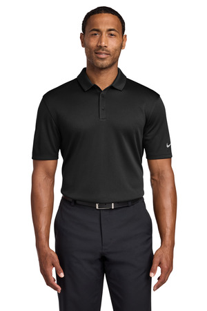 Nike NKAH6266 Dri-FIT Hex Textured Polo, Black